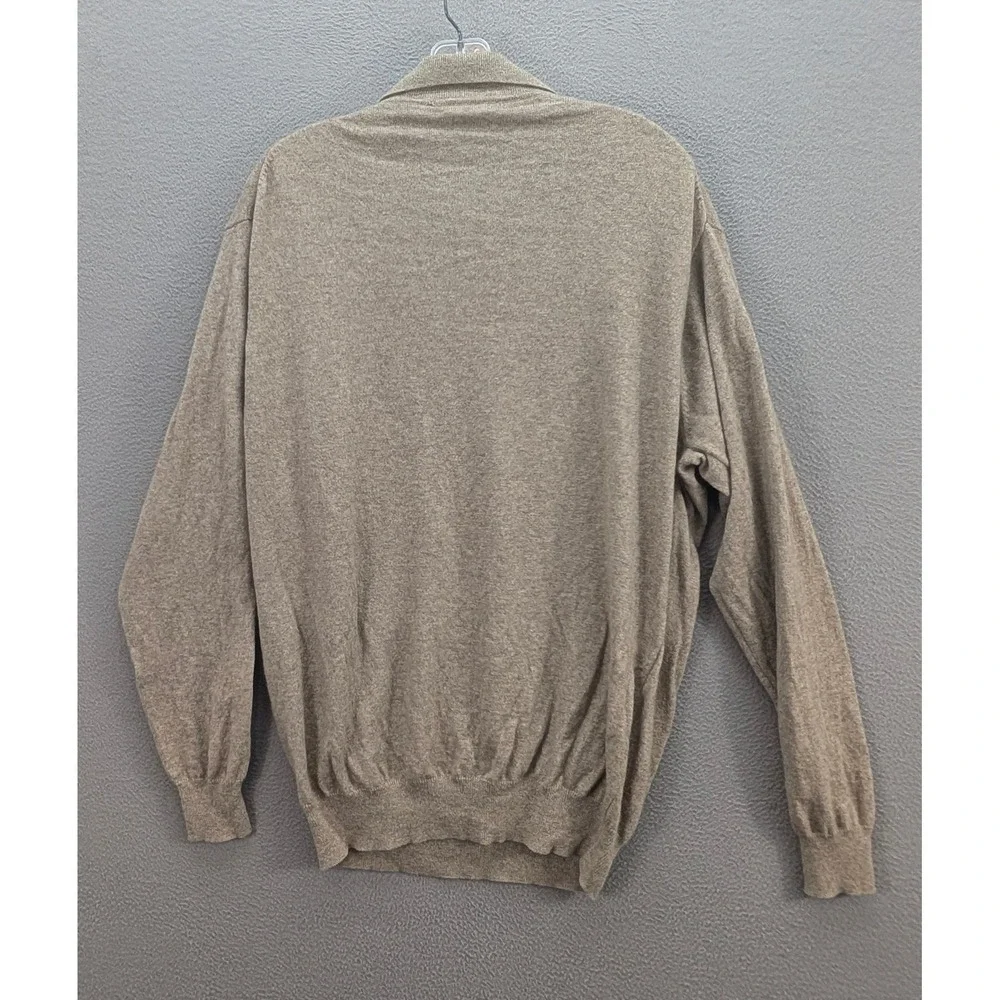 Saddles Men's Cashmere Collared Sweater Size XL Knit Long Sleeve Pullover Preppy